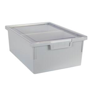 Lime Green Plastic Multi-Purpose Storage Bin,14 x 9.25 x 7.50