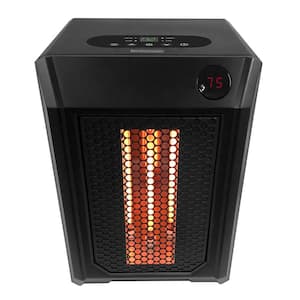 1,500-Watt Electric Infrared Portable Space Heater with 4-Elements and Remote