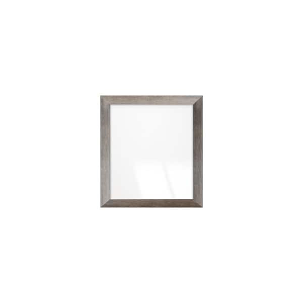 BrandtWorks 32 in. W x 36 in. H Rustic-Weathered Gray Barnwood Framed Wall Mirror