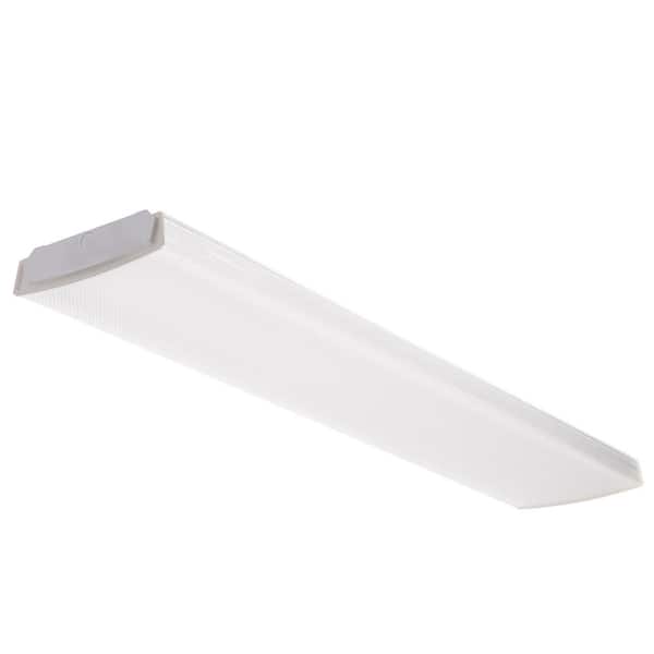 Lithonia Lighting Contractor Select 48-in. 4000 Lumens Integrated LED White Low Profile Flush Mount Wraparound Light