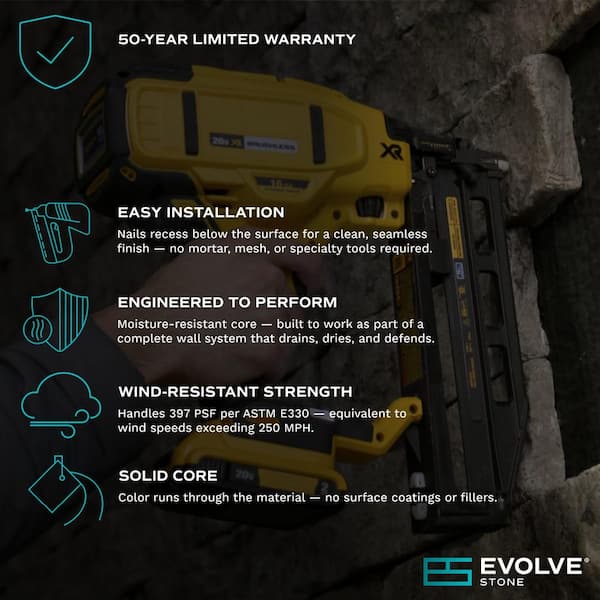 Evolve Stone National True Phantom Shadow Non-Rated Flat Faux