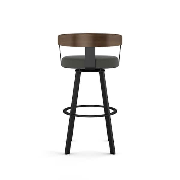 https://images.thdstatic.com/productImages/e262aaac-1542-447d-8fa6-dd288485a955/svn/charcoal-grey-polyester-brown-wood-black-metal-amisco-bar-stools-41252-30-25cp96-66_600.jpg