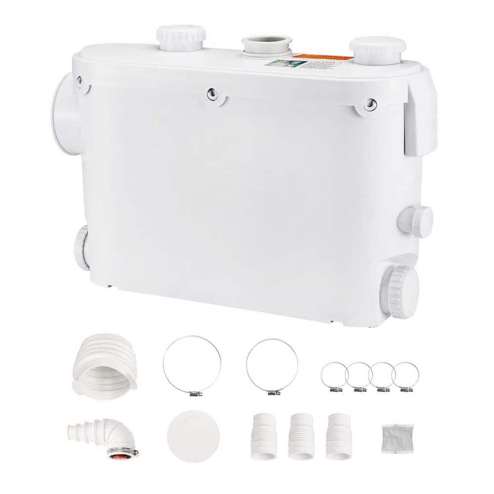 Macerator Pump 500W 29GPM Flow 26ft. Head Macerator Wall-Hung Toilet Pump with 4 Water Inlets for Toilet price history on PriceWatchPro