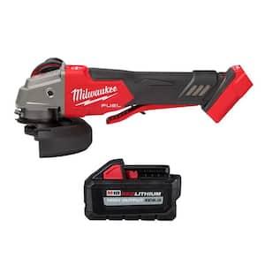 M18 FUEL 18V Lithium-Ion Brushless Cordless 4-1/2 in./5 in. Grinder w/ Variable Speed and Paddle Switch w/6.0Ah Battery