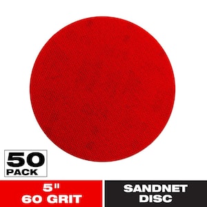 5 in. 60-Grit SandNet Disc with Free Application Pad (50-Pack)