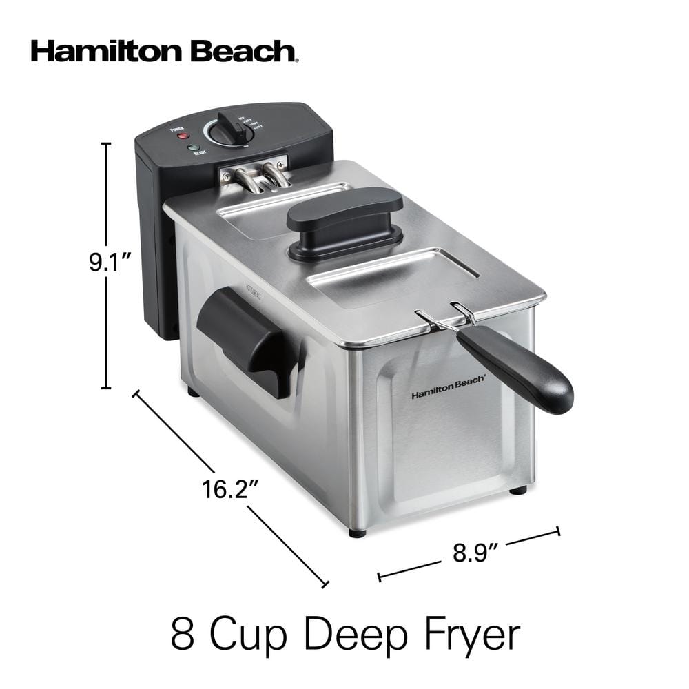 2 Qt. Stainless Steel Deep Fryer