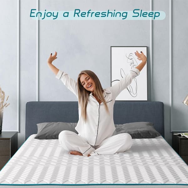 Twin Medium Firm Breathable Bamboo Charcoal Memory Foam Hybrid Spring Smooth Top 10-in. mattress