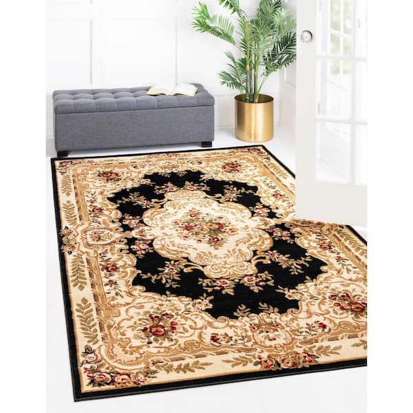 Versailles Charles Black 8' 0 x 10' 0 Area Rug