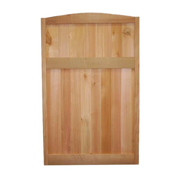 Signature Development 4 ft. H x 2-1/2 ft. W Western Red Cedar Solid Top Deluxe Arched Fence Panel
