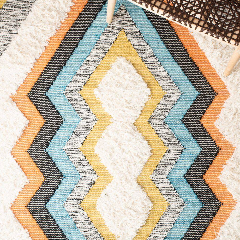 Kenya Multicolor Hand-Knotted Wool Area Rug