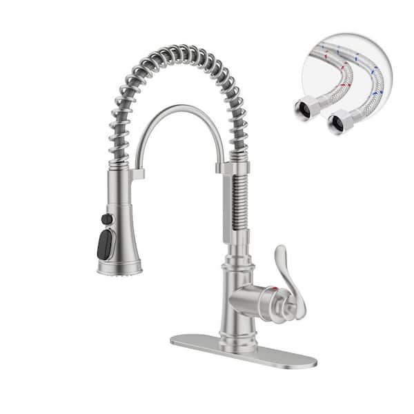 Single-Handle Pull-Down Sprayer Kitchen Faucet with Power Clean and Reflex in Spot Resist Stainless