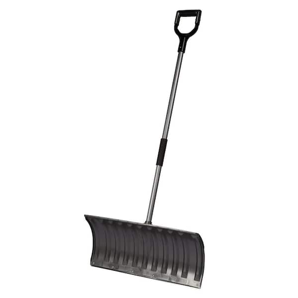 Emsco Bigfoot Series 25 in. Poly Pusher Snow Shovel with Shock Absorbing D-Grip