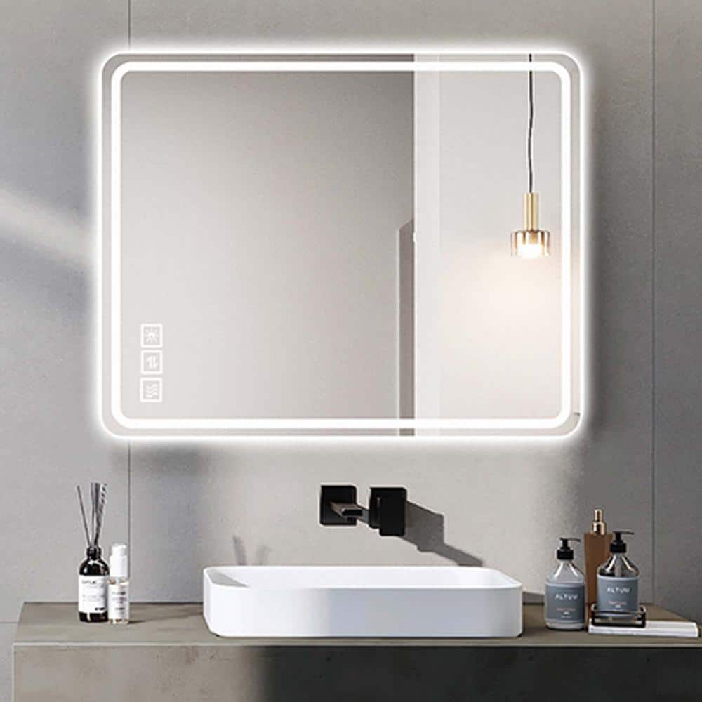 40 in. W x 32 in. H Rectangle LED Bathroom Mirror Vanity Mirror with Light 