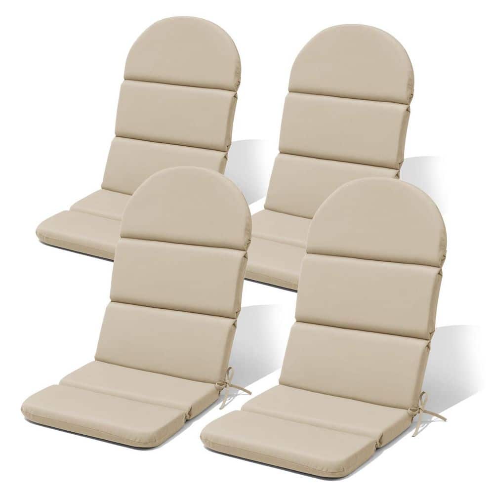 50 in. x 20 in. Deep Seat Outdoor Adirondack Chair Cushion in Champagne (Se