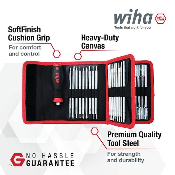 Wiha Drive-Loc VI Wallet Set (32-Piece) 28188 - The Home Depot