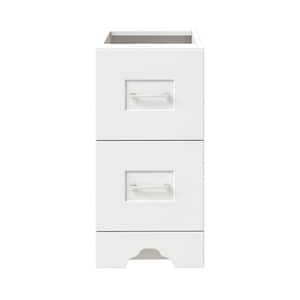 Hawthorne Assembled 12 in. W x 24-1/2 in. H x 21-3/4 in. D Bath Mini Auxiliary Cabinet in Linen White