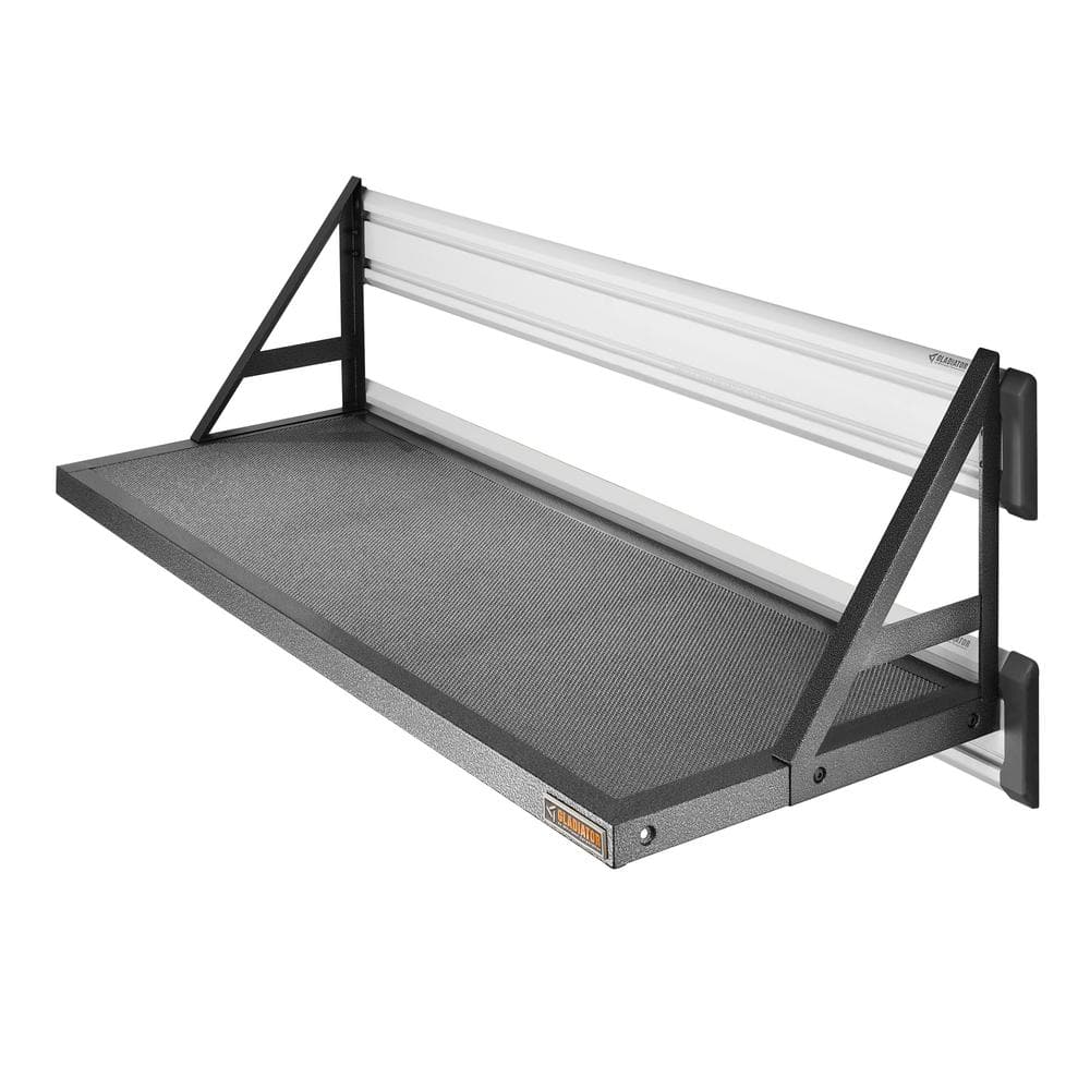 45" Heavy Duty Steel Mesh Wall Shelf in Hammered Granite