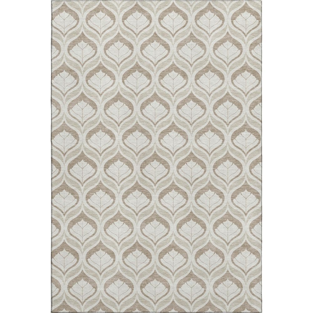 Mayfield Premium Machine Washable Abstract AMF2379 Beige 8 ft. x 10 ft. Area Rug price history on PriceWatchPro