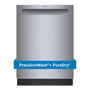 100 Series 24 in. Stainless Steel Front Control Tall Tub Dishwasher with Hybrid Stainless Steel Tub