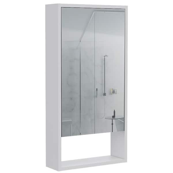 17.9 in. W x 35.4 in. H Rectangle Framless Mirror Wall Mirror Vanity Mirror