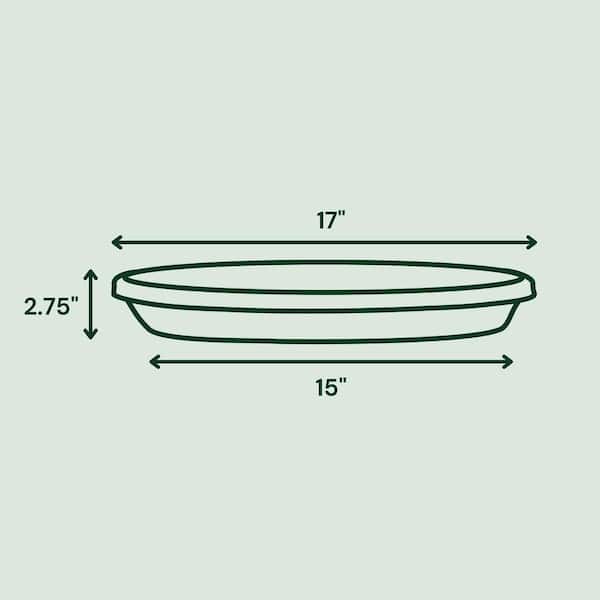 Bloem Terra Plant Saucer Tray for Planters 17-24 Bloem Terra Plant Saucer Tray for Planters 17-24