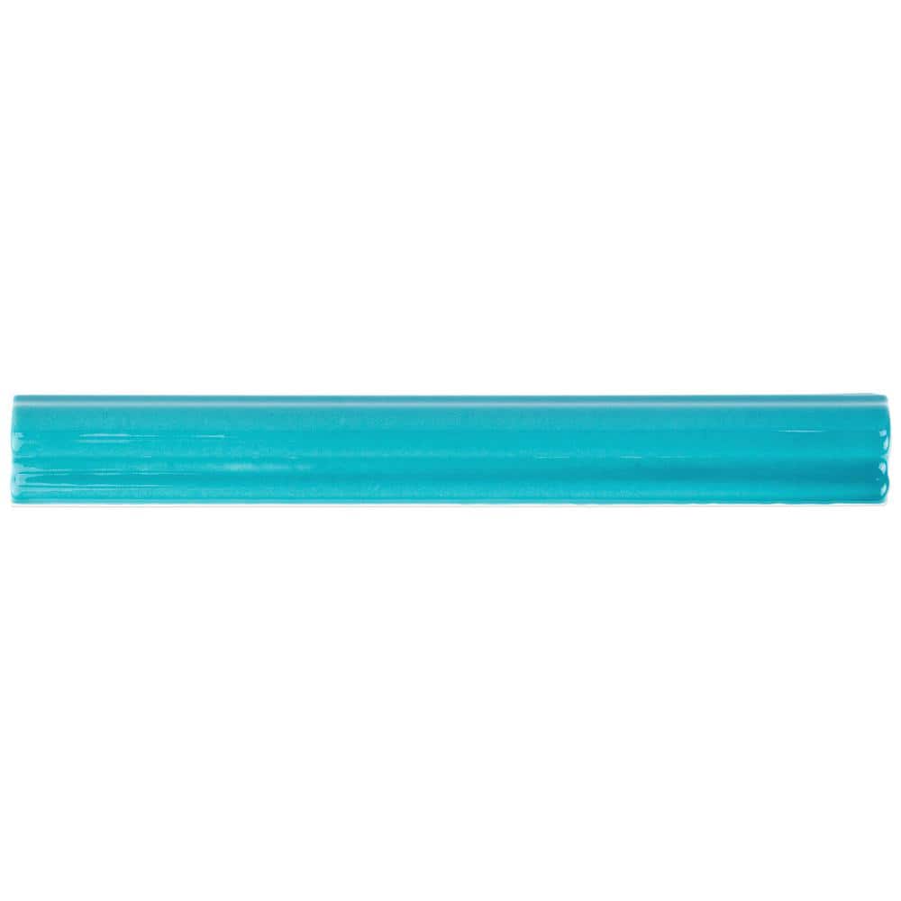 Newport Turquoise 1 in. x 10 in. Polished Ceramic Wall Pencil Liner Tile price history on PriceWatchPro
