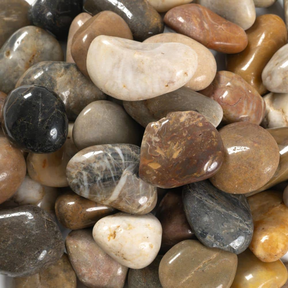 Mixed Super Polished 0.5 cu. ft. (0.75 in. to 1.25 in.) Multi-Color Marble Landscape Pebbles - 55 Bags price history on PriceWatchPro