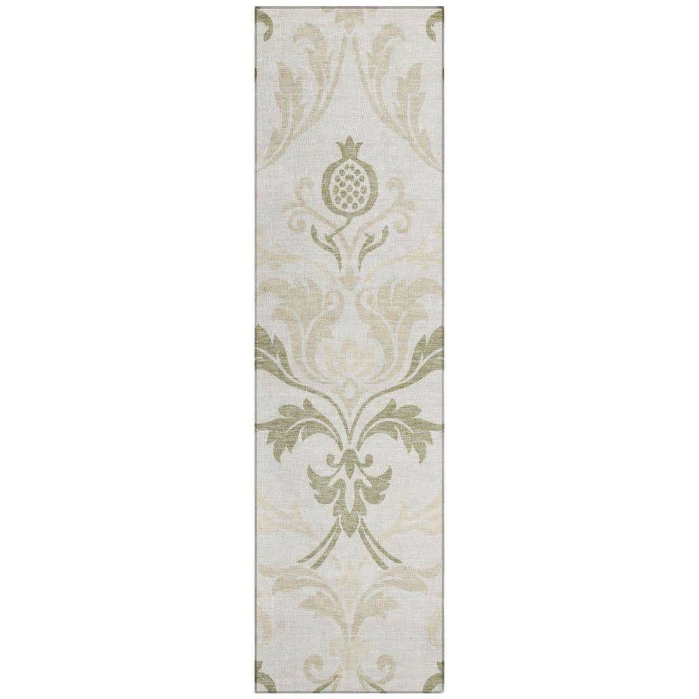 Chantille Machine Washable Indoor/Outdoor Abstract ACN2968 Cream 2 ft. x 7 ft. Runner Rug price history on PriceWatchPro