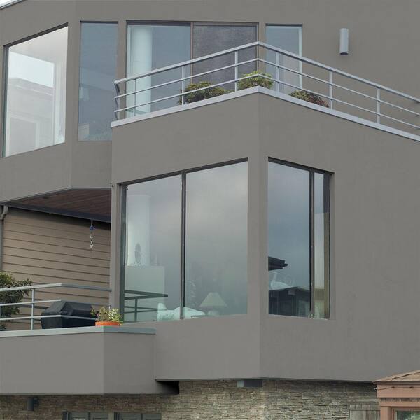 BEHR - 1 gal. #HDC-AC-19 Grant Gray Satin Interior/Exterior Masonry, Stucco and Brick Paint