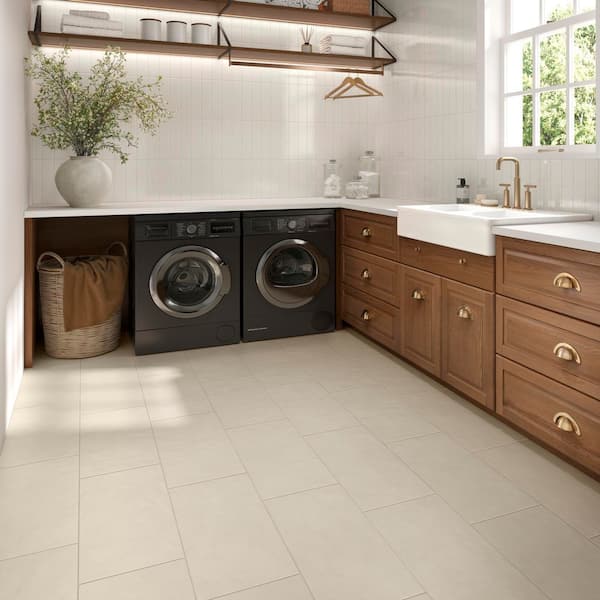Corso Italia Urban Earth Ivory Matte 12 in. x 24 in. Concrete Look