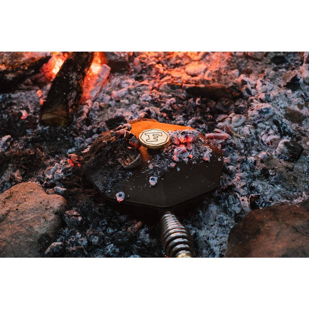 FINEX 8" Cast Iron Skillet with Brass Lid and Steel Handle