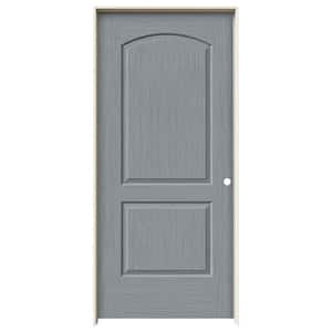 36 in. x 80 in. Continental Stone Stain Left-Hand Solid Core Molded Composite MDF Single Prehung Interior Door