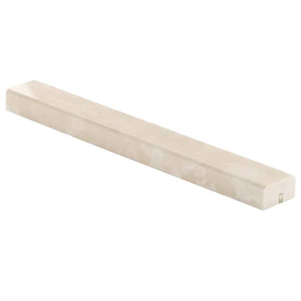 Botticino Extra Light Beige 1.5 in. x 12 in. Polished Pencil Liner Floor and Wall Tile (0.12 sq. ft./ Each)