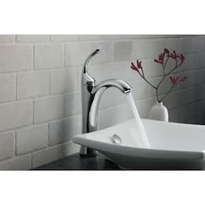 Forte Single Hole Single Handle Mid-Arc Bathroom Faucet in Polished Chrome