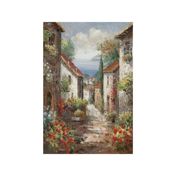 Blue Hydrangea Unframed Canvas Art Print 36 in. x 24 in