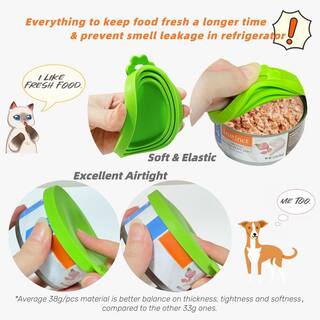 DADA Coperchi In Silicone Per Lattine Cibo Per Animali – Confezione Da 2, Universale 6,5/7,5/8,5cm