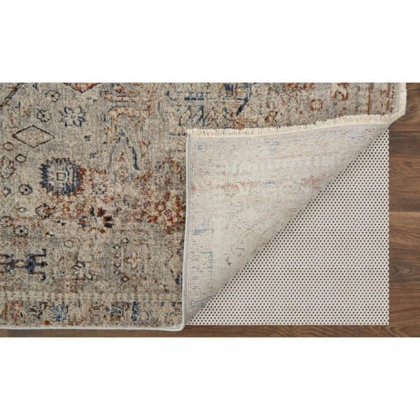 2 ft. x 10 ft. Blue Oriental Runner Rug