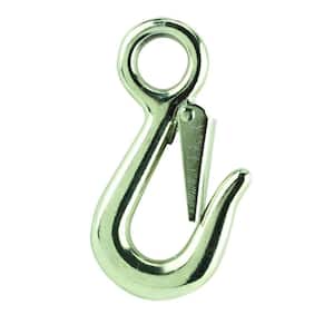 5/8 in. x 3-7/8 in. Nickel Plated Fixed Snap Hook