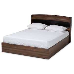 Christopher Dark Brown Queen Platform Storage Bed