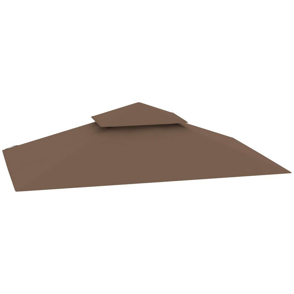 5 ft. x 8 ft. Brown Grill Gazebo Canopy Replacement Cover Only, UPF50 Plus 