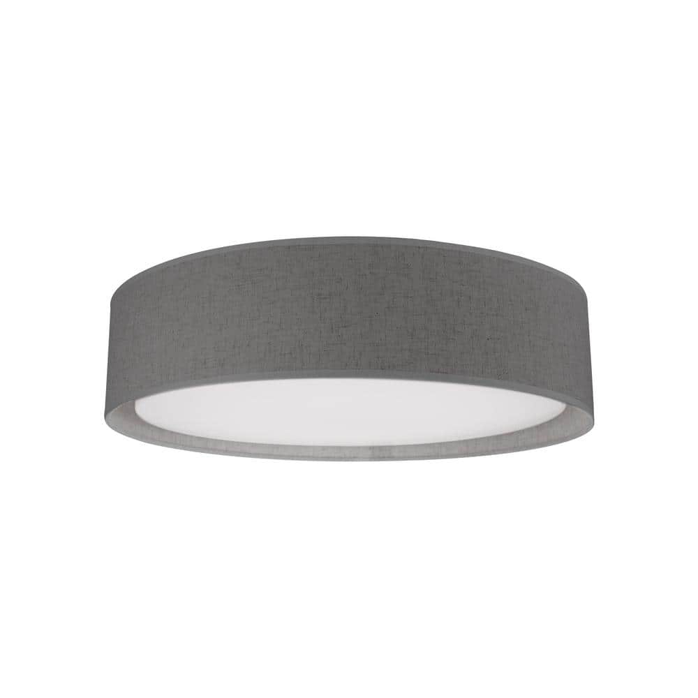 Dalton 16 in. 1-Light 24-Watt Gray Integrated LED Flush Mount price history on PriceWatchPro