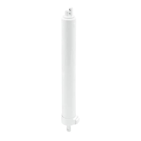 Storm and Screen Door Closer Standard Duty Push-Hold Button with Jamb Bracket Set, White (Single Pack)