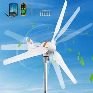 Wind Turbine Generator 400-Watt 12-Volt/AC Wind Turbine Kit 3 Blades Wind Power Generator with Wind and Solar Controller