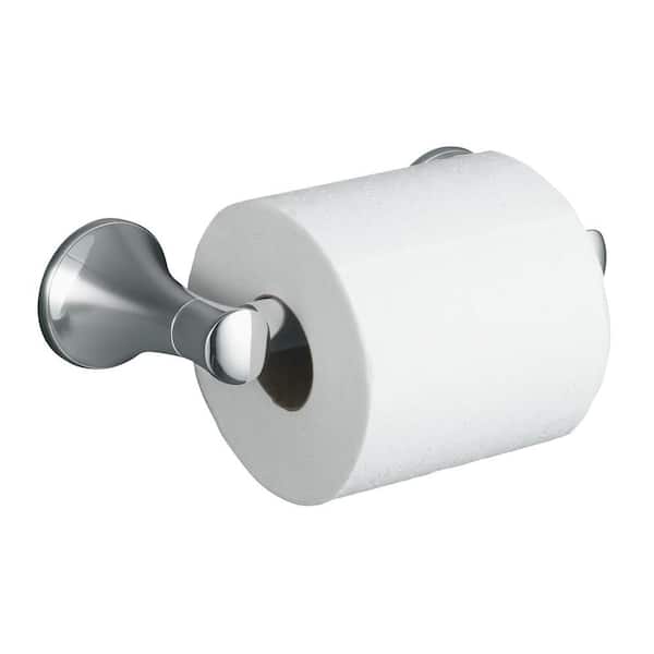 KOHLER Coralais Wall-Mount Double Post Toilet Paper Holder in Polished Chrome
