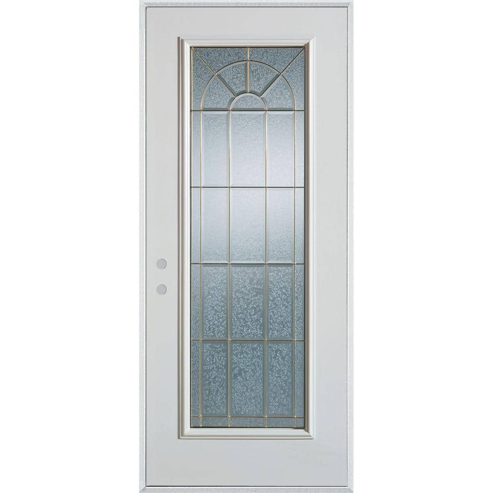 Geometric 32 in x 80 in Right-Hand/Inswing Full Lite White Primed Smooth Fiberglass Prehung Front Door price history on PriceWatchPro