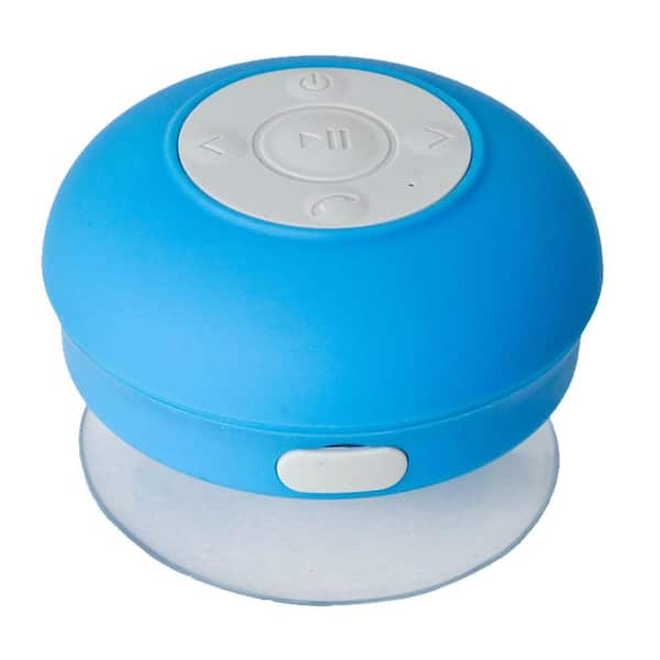 SoundLogic Splash Proof Bluetooth Shower Speaker in Blue