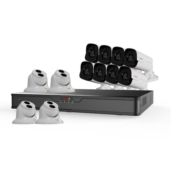 Revo Ultra HD 16-Channel 4TB NVR Surveillance System with 12 4 Megapixel Cameras and Night Vision