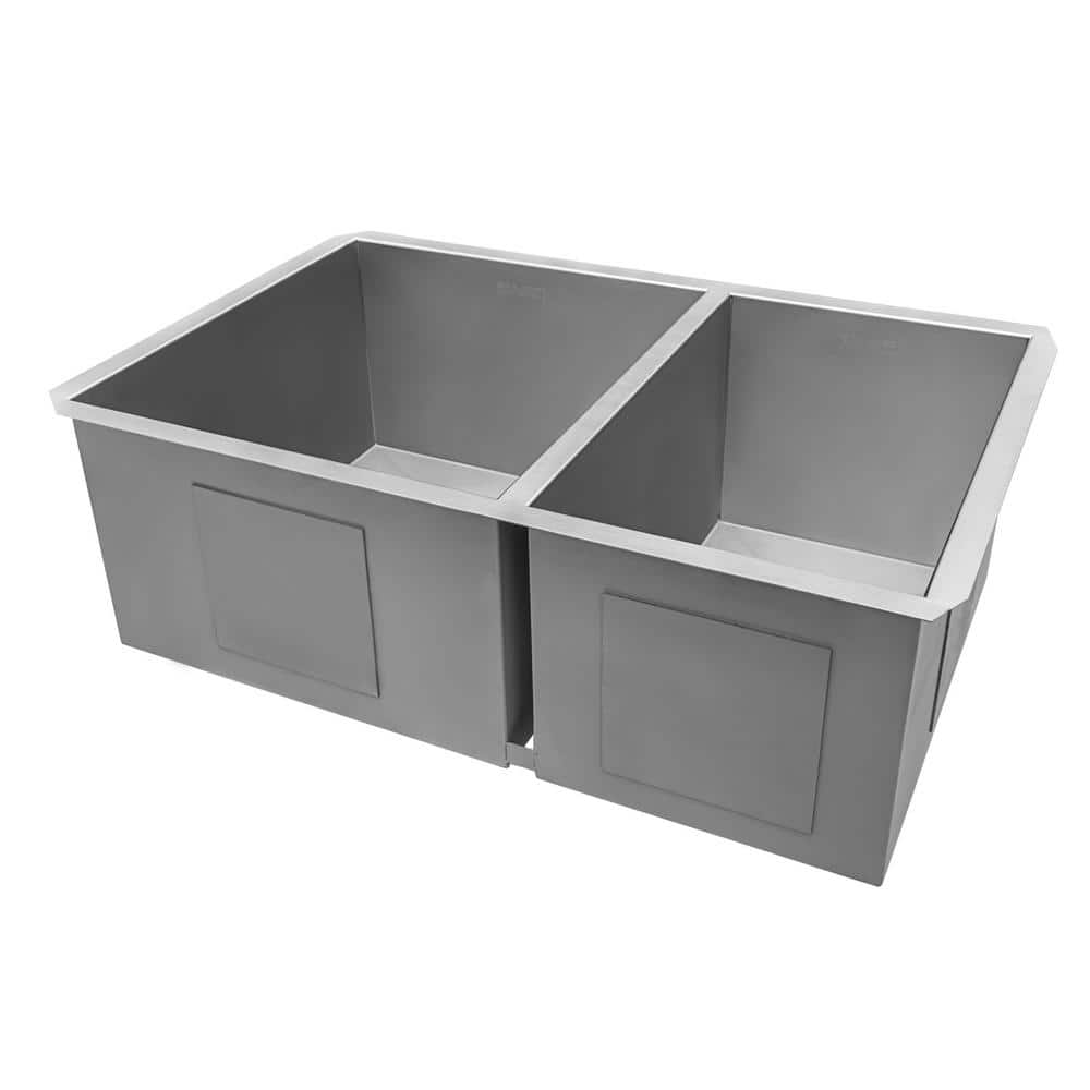Ruvati 32-inch Stainless Steel Double Bowl Undermount Kitchen Sink