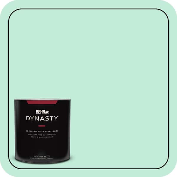 BEHR DYNASTY 1 qt. #470A-2 Seafoam Pearl Matte Interior Stain-Blocking Paint & Primer
