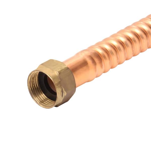 BrassCraft 3/4 in. FIP x 3/4 in. FIP x 15 in. Copper Water Heater Connector  (7/8 in. O.D.) WB00-15N - The Home Depot